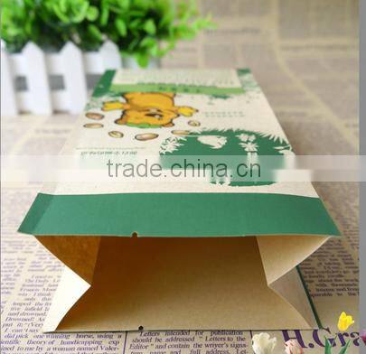 kraft paper bag /side gussest sack/paper bag for food