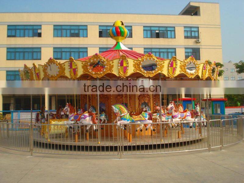 Children games! amusement park rides 24seats kids ride luxury carousel