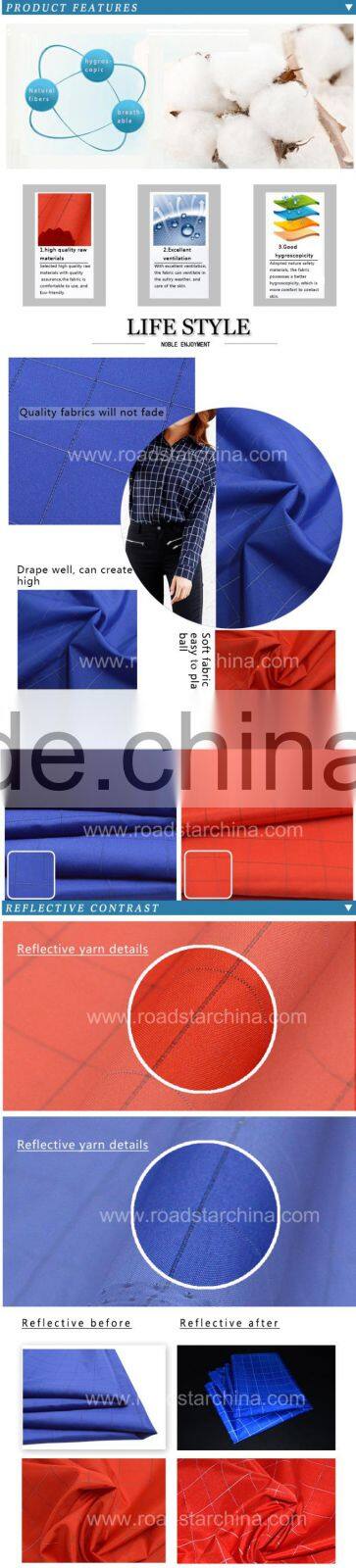 New design reflective polyester cloth for shirt