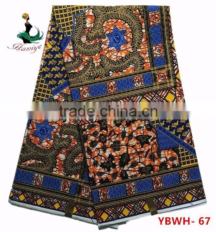 2016 African Wax print fabric hot selling ankara super wax hollandais