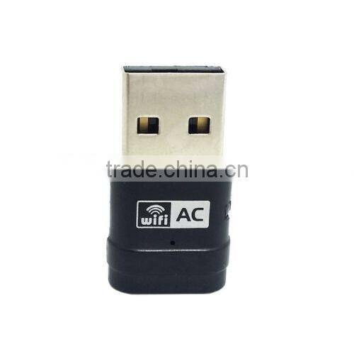 Hot sells!2.4G & 5G Dual Band AC600 433Mbps 802.11AC Wi-Fi USB Adapter