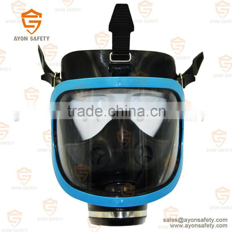 Full face gas mask- Blue single cartridge for firefighting-Ayonsafety