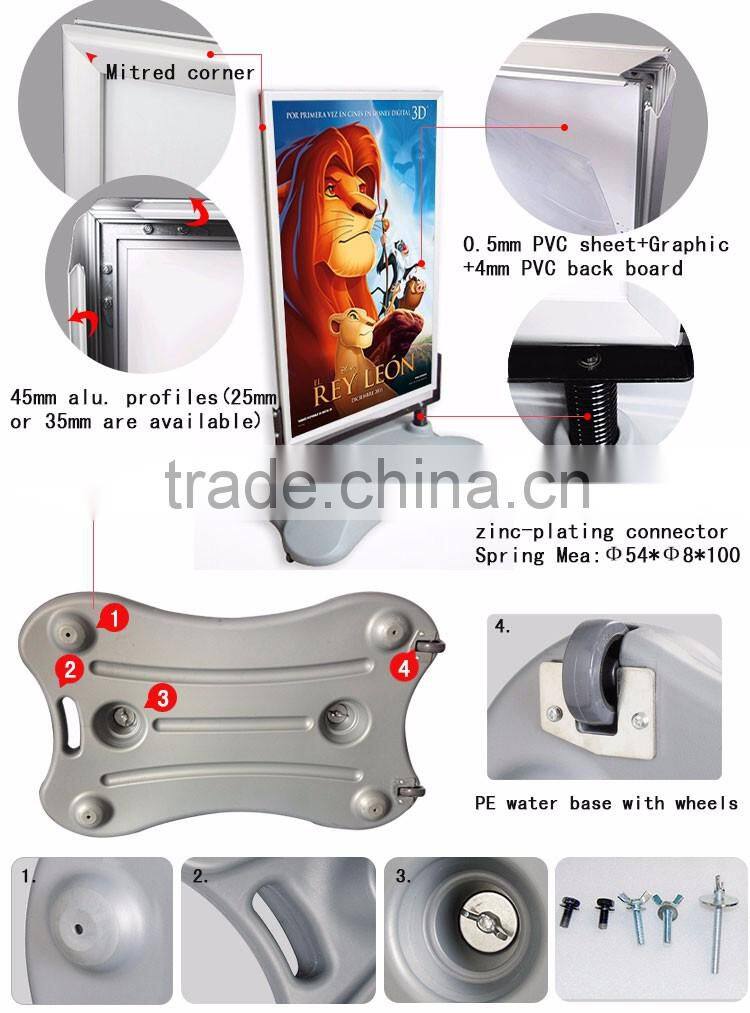 Wholesale outdoor stable poster board stand for events promotion