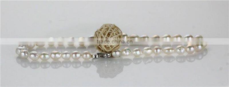 10-12mm AA white edison round wedding freshwater pearl set, fashion necklaces pearl set