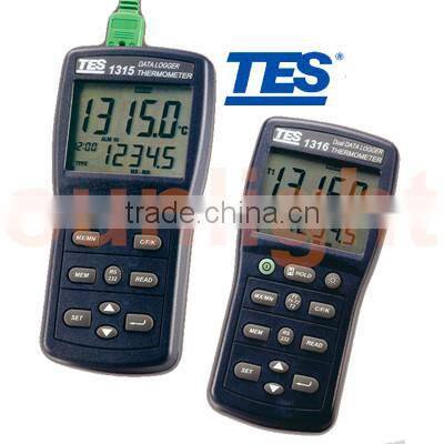TES-1315 K/J/E/T/R/S/N Data-Logger Thermometer with USB