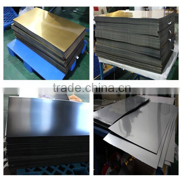 nameplate luminous laser engraving abs double color plastic sheet