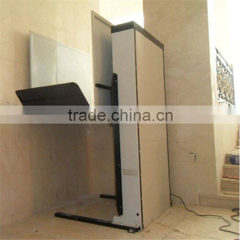 3m 5m one man Vertical system lift disabled wheelchair lift
