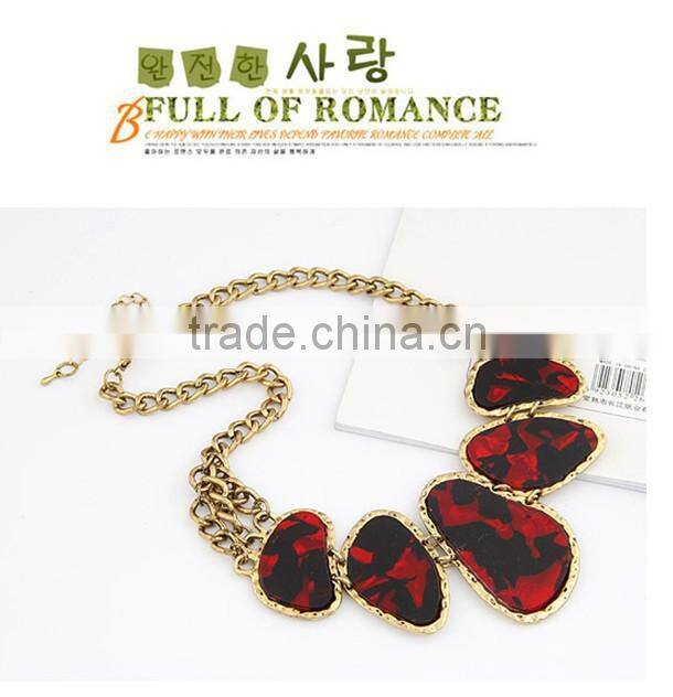 Multicolor Stones Choker Collar Vintage Pendant Statement Necklace Women Necklaces & Pendants Fashion Necklaces for Women 2014