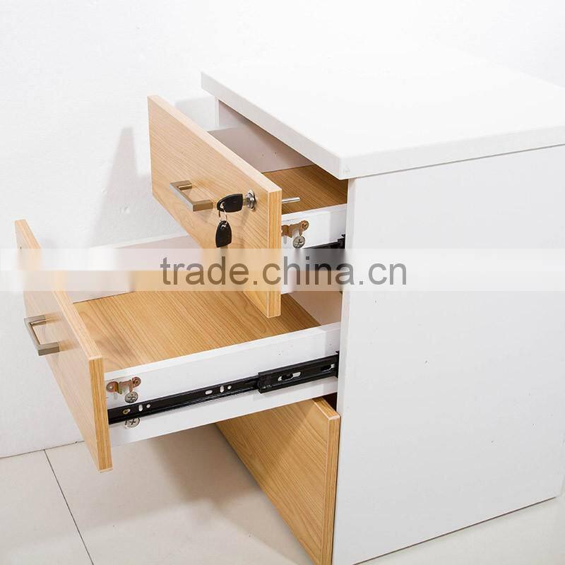 2016 Best selling High quality wooden small cabinet with three drawers for office