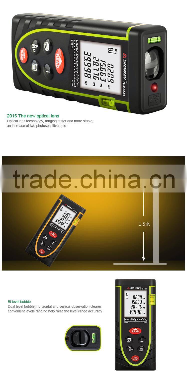 Automatic Calibration Laser Rangefinder 40m Mini Digital Laser Distance Meter