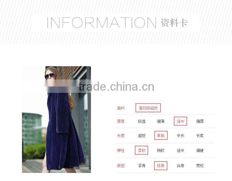 Red mink fur parka coat wholesale