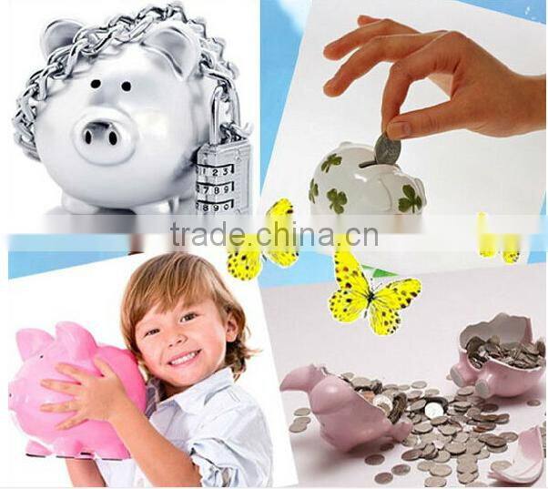 Wholesale And OEM Ceramic Pig Shaped Piggy Bank