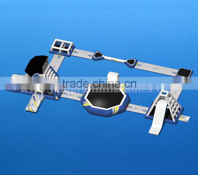 Inflatable floating water park /aqua obstacle course for kids