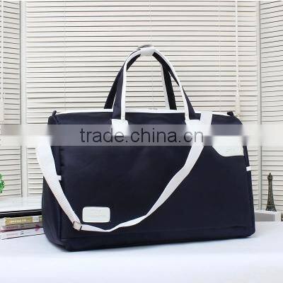 Blue Travel Luggage Bag Fashionable 600D Polyester Travel Bag