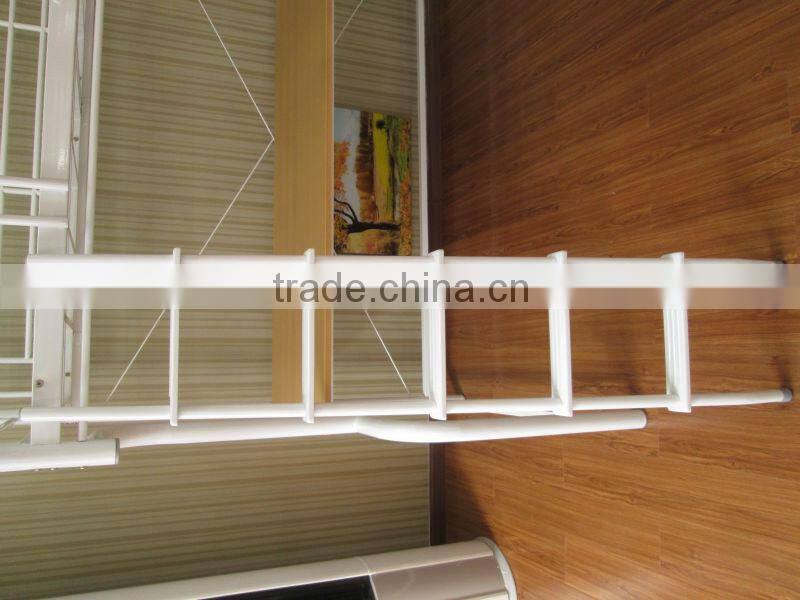 Metal Twin Loft Bed with desk Over Workstation, White