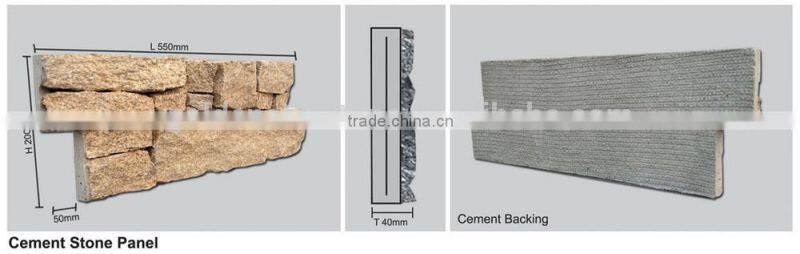 Hot Saled Gray Granite Exterior Natural Stone Wall Decoration