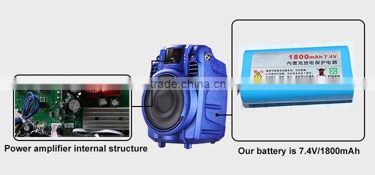 Porfessional Sound Amplifier Small Li Battery Bluetooth Speaker Plastic Big Power Loud Speaker