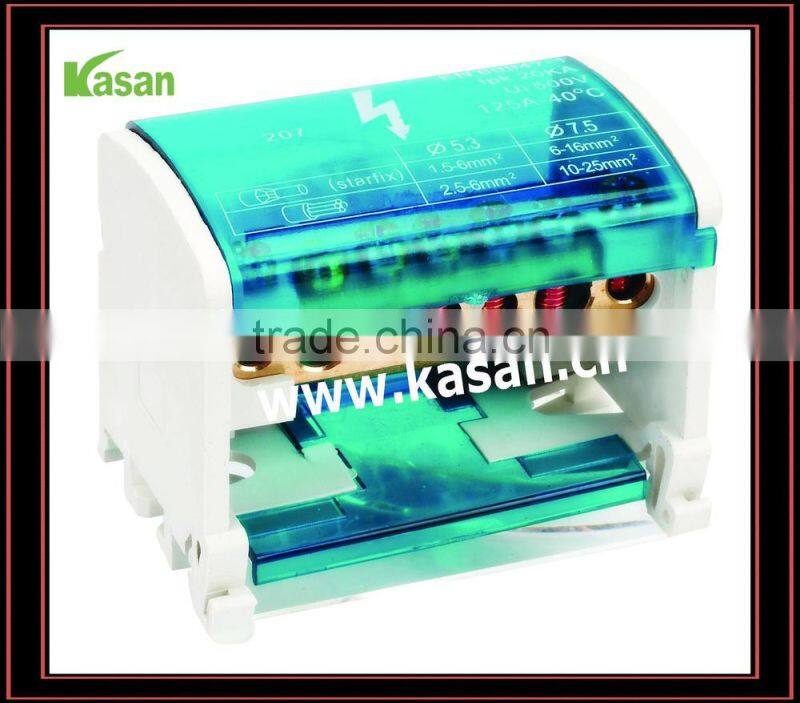 2 x 7 Plastic Terminal Box with Brass parts