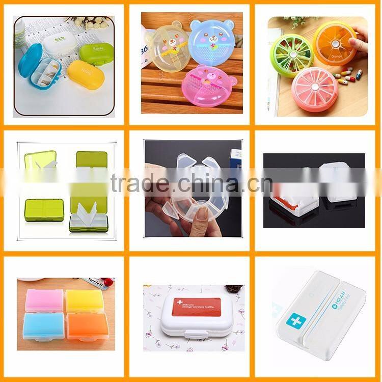 Economic Manufacture Plastic Portable Weekly Pill Box