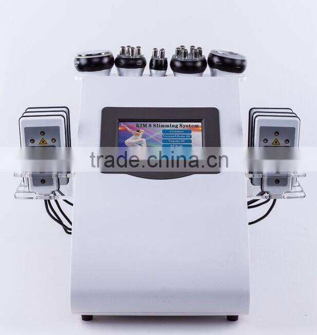 Ultrasonic Cavitation Vacuum Lipo Laser RF Slimming Machine Skin Lifting Machine