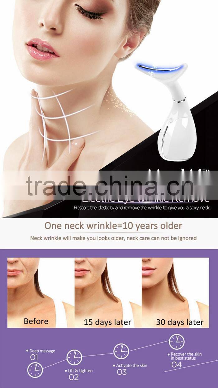 Ms.W High Quality Electric Neck and Shoulder Massager, Neck Care Device Neck Wrinkle Removal