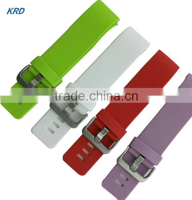 12 Colors Soft Silicone Watch Band Rubber Watch Strap Band For Fitbit Blaze Smart Watch