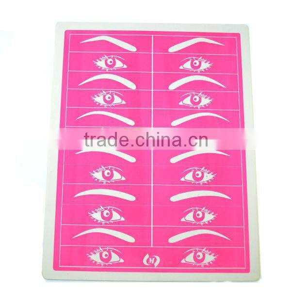 double eyebrow practice skin