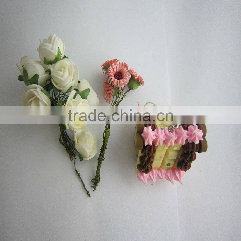 Hot USA Fake Ice Cream Fake Cup Cake Display Key Chain