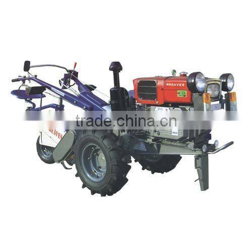 farming TILLER with plough WALKING TRACTOR