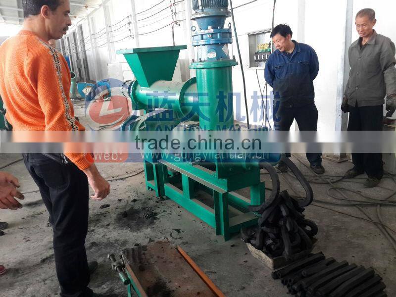 Lantian plant hot sale charcoal bars briquette machine coal rod making extruder machine