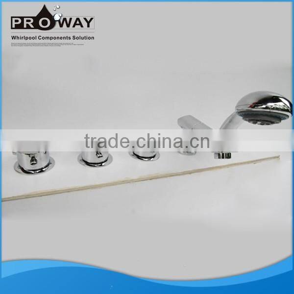 Bathtub Exquisite Floor Freestanding Brass Body Bathtub Faucet