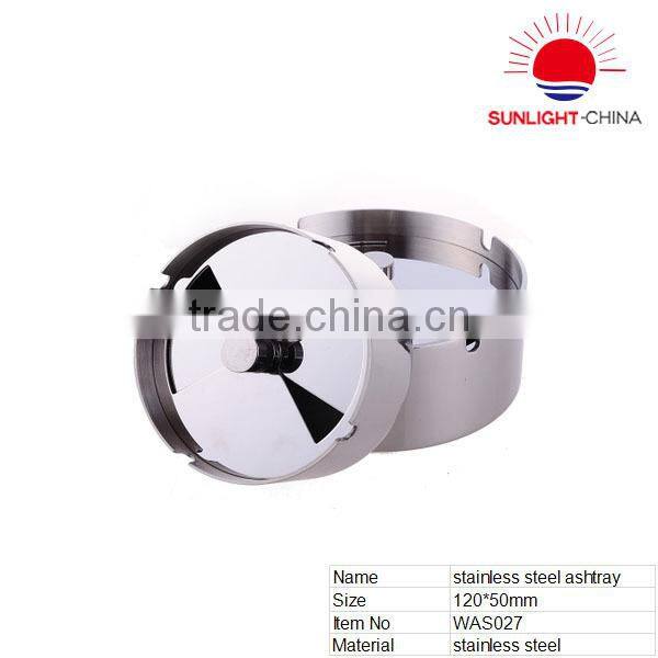 dustproof stainless steel table ashtray
