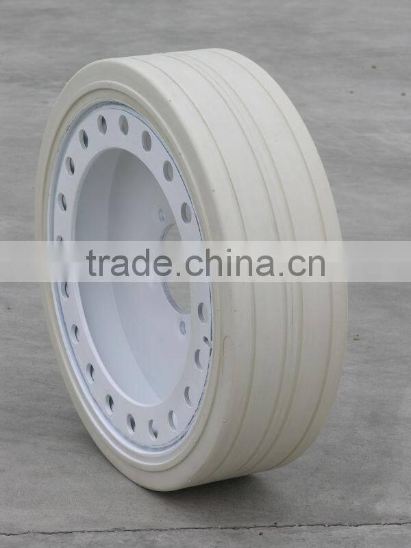 12-4 High quality non marking wheel with brake for lifting platform
