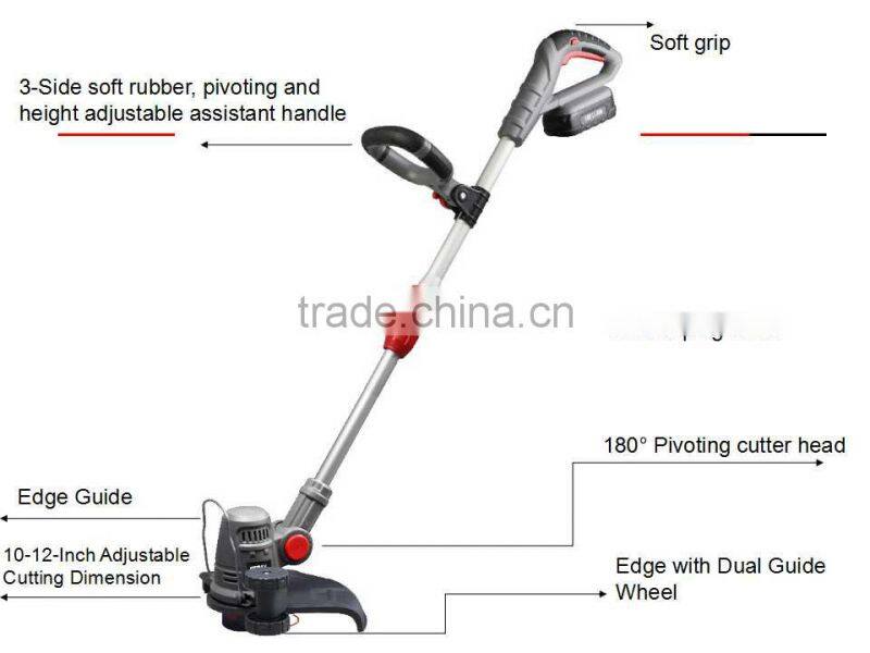 20V Bundle Kit Cordless Li-ion Battery DC Motor Grass Trimmer Cordless Blower Garden Tools China