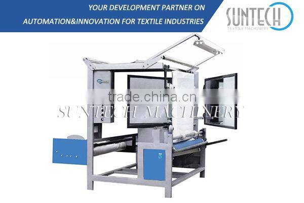 crease free fabric roll checking and winding machine, tubular fabric inspection machine