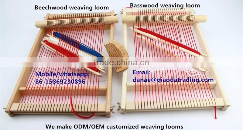 China factory customize ODM OEM knitting toy wooden weaving loom
