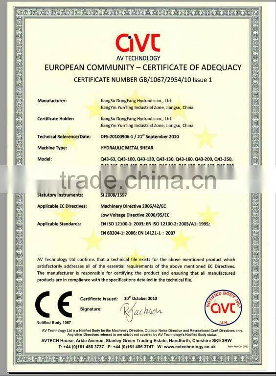 Q43-160 scrap steel sheet rod bar cutting machine