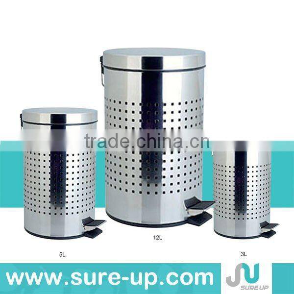 Stainless steel ash dustbin/garbage bin in lobby/hotel