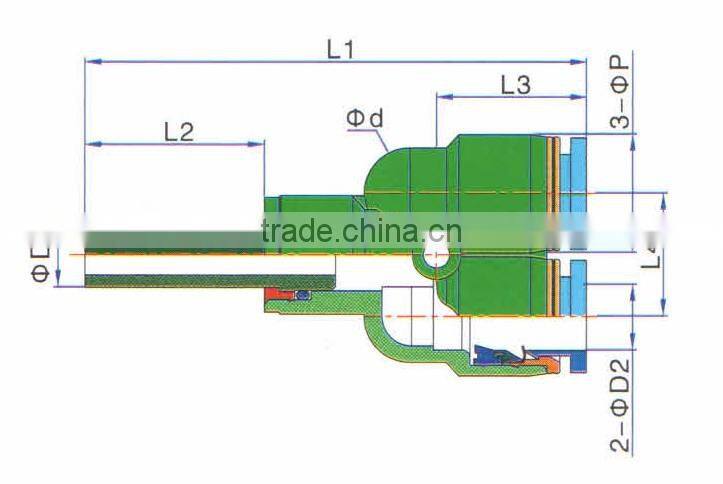 JULY manufactory made pneumatic Y branch plastic joint tubes tee pipe fittings