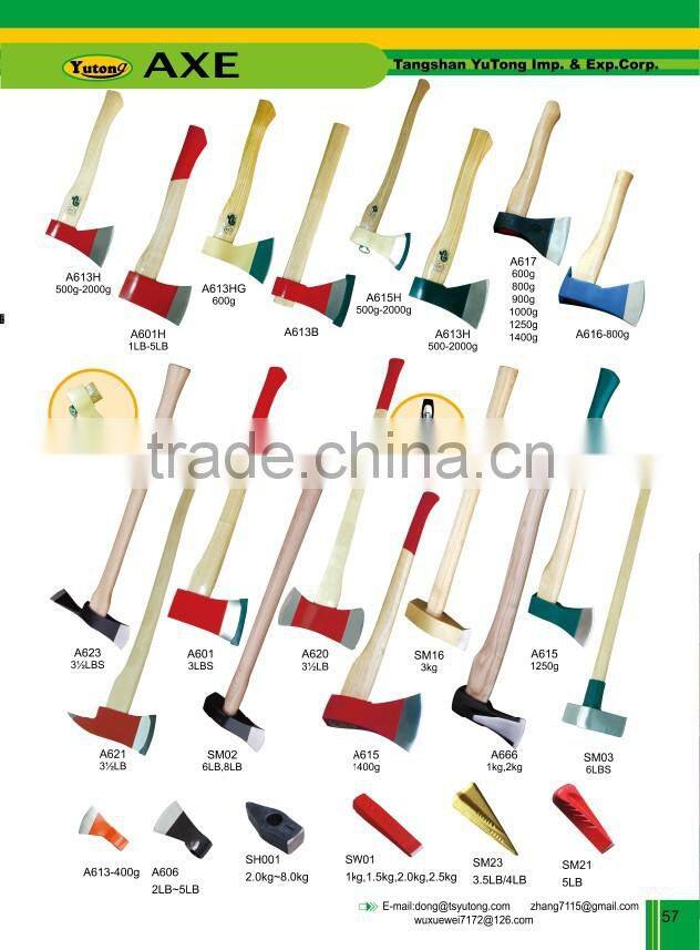 A666 axe with wooden handle