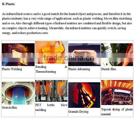 Carbor fiber heating wire electric quartz tube