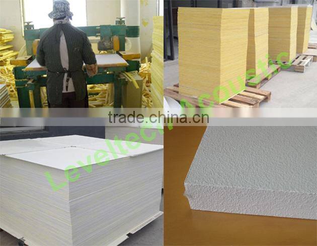 Glasswool Acoustic Tiles Fiberglass Acoustical Sound Absorbers Board