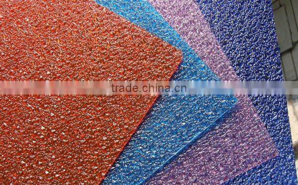 Hot sale PC embossed sheet, solid sheet, 3mm thick plastic sheet