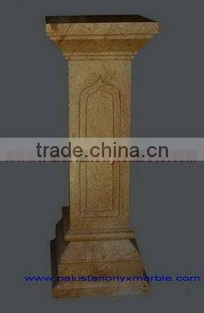 NEW INDUS GOLD MARBLE PEDESTALS