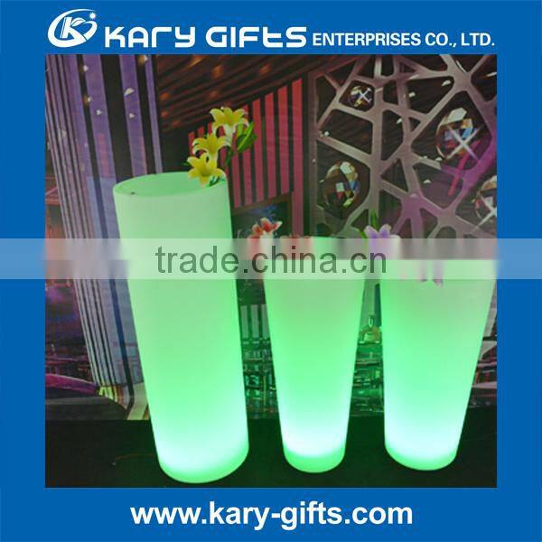 Rechargeable portable flower pots RGB Plastic LED Flower Pot