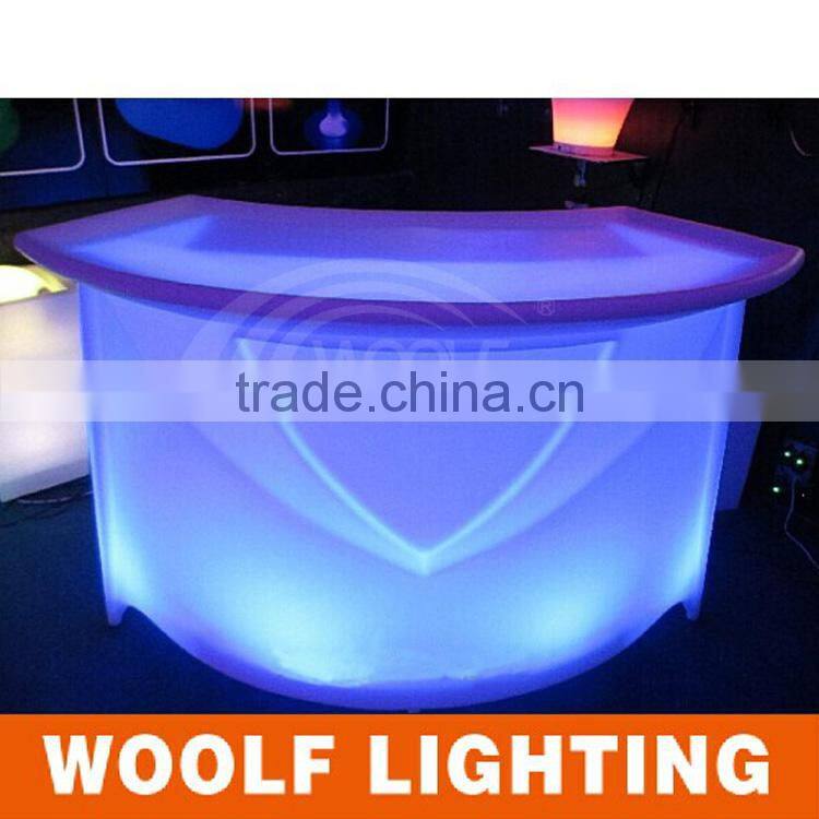 2014 hot !!! Color changing rechargeable led KTV bar table