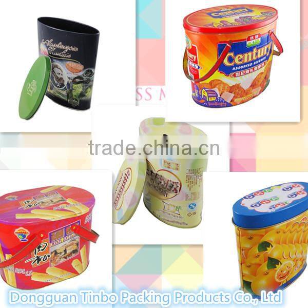 square cute mini decorative cake tin box