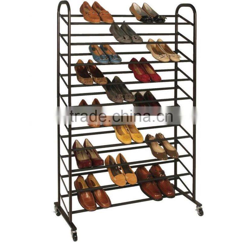 0 Pair Rolling Shoe Rack