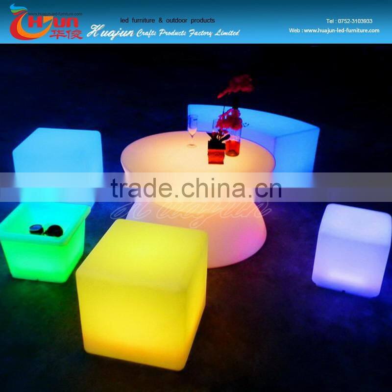 Colorful light up cube chair&led cube chair