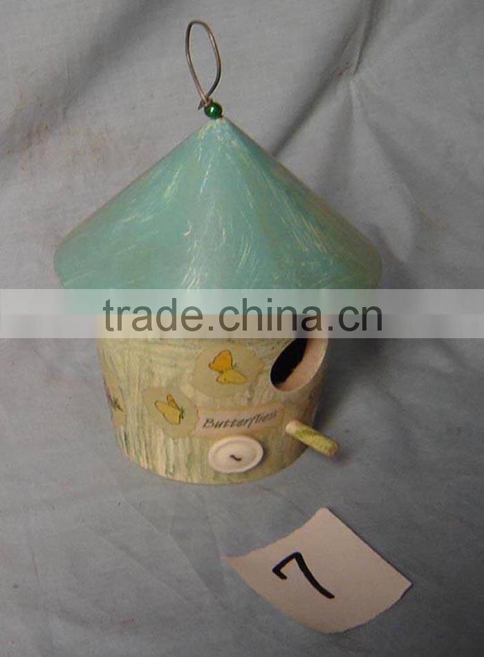 Wood craft bird feeder , cheap bird house and feeders, wholesale wood bird house with hanging